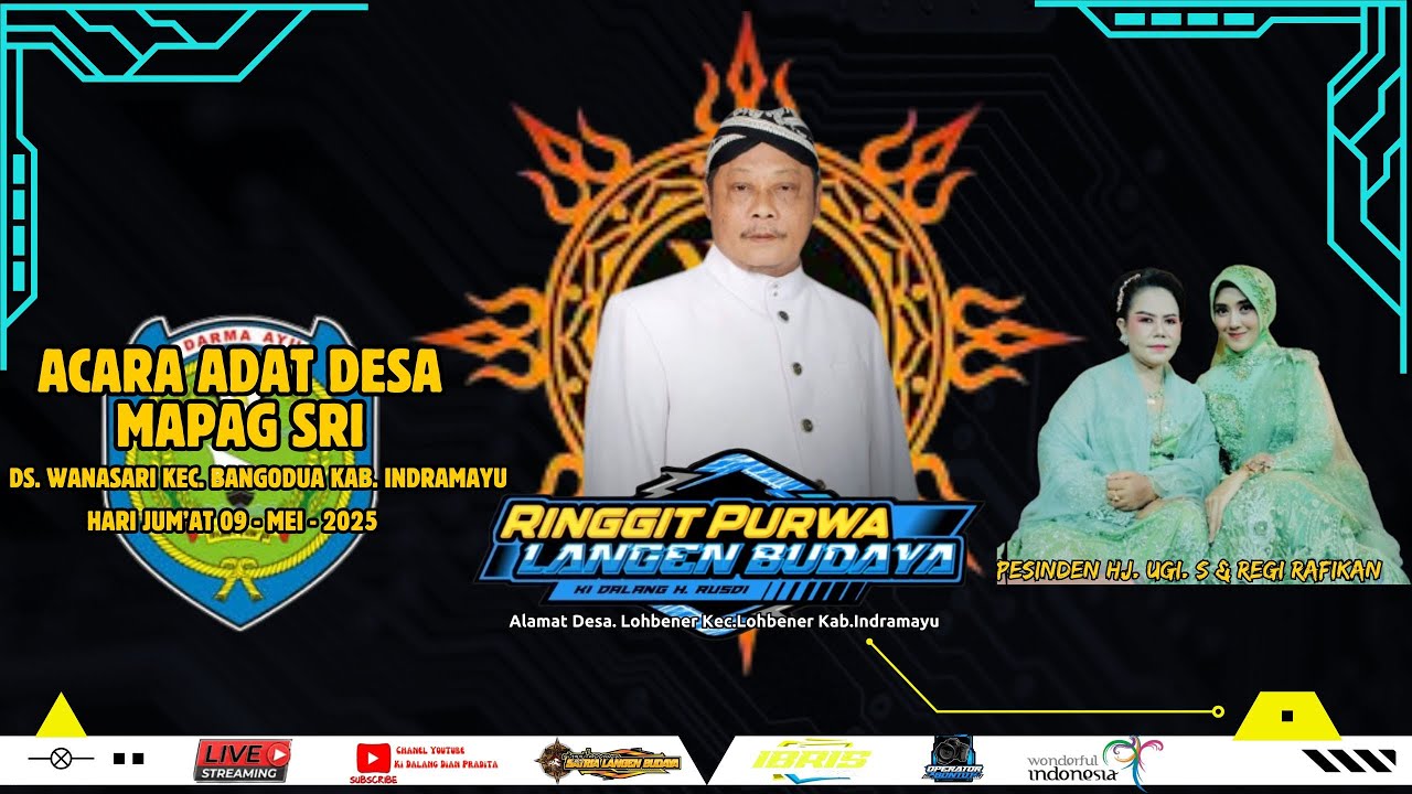 🎦LIVE MALAM LANGEN BUDAYA |ACARA MAPAG SRI |DS,WANASARI - BANGODUA - INDRAMAYU.2025