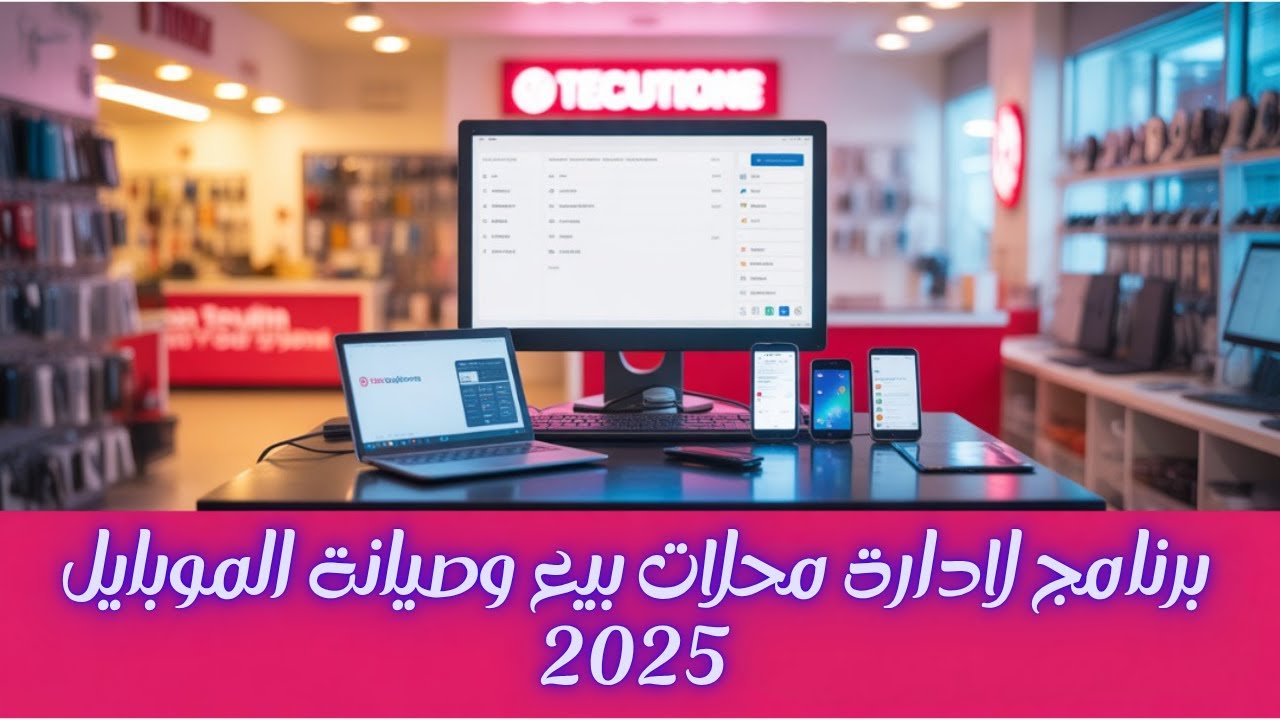 برنامج شامل لادارة محلات الموبايل والكمبيوتر 2025 | مجانى ورائع