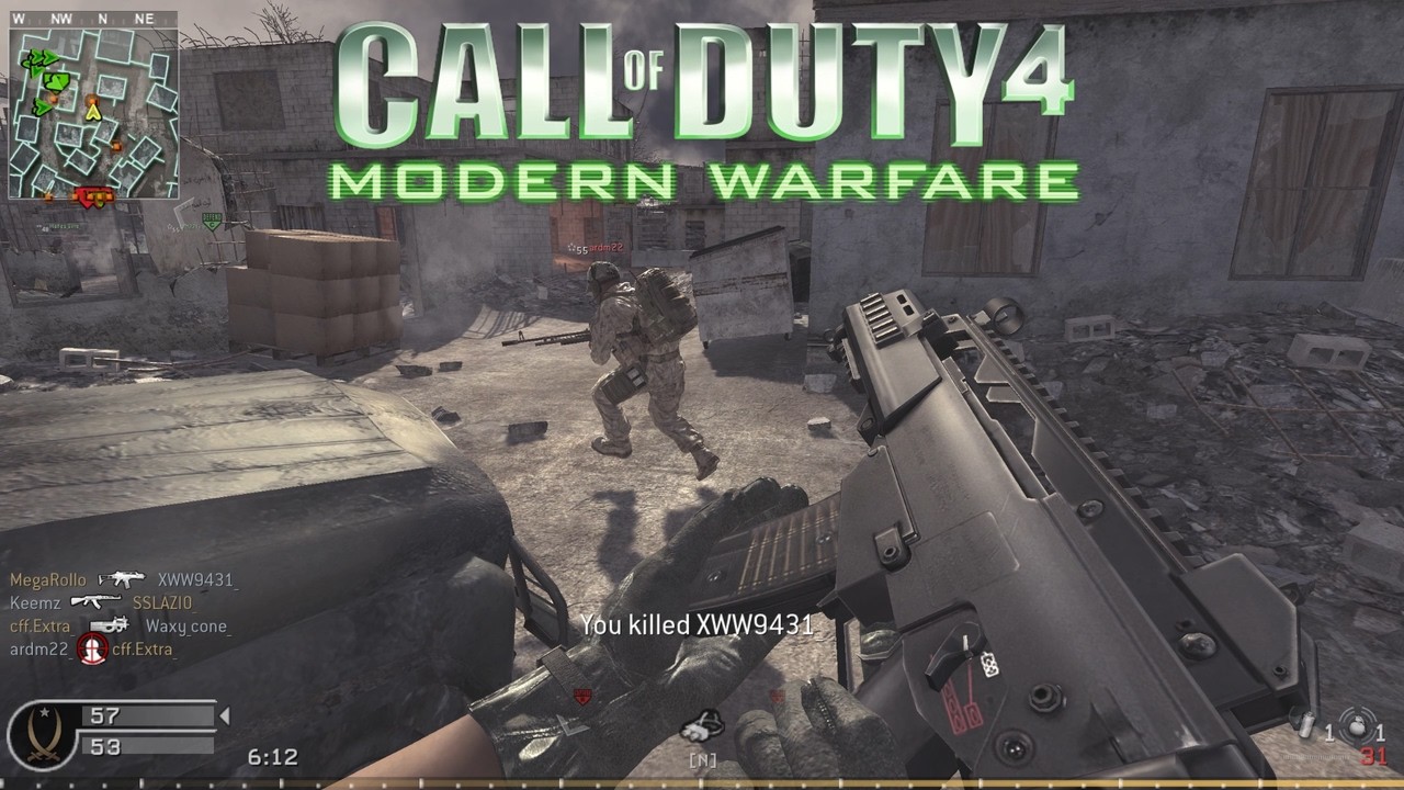 G36C on Ambush | COD4 Multiplayer Gameplay