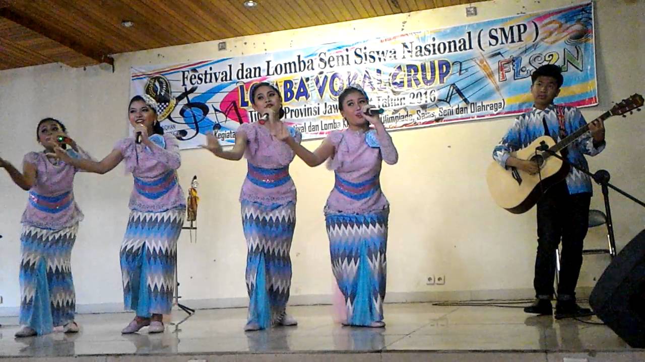 Vocal Group FLS2N 2016 Juara 1 tingkat Provinsi Jawa Barat (SMPN 2 Bandung-Lalajo Wayang)