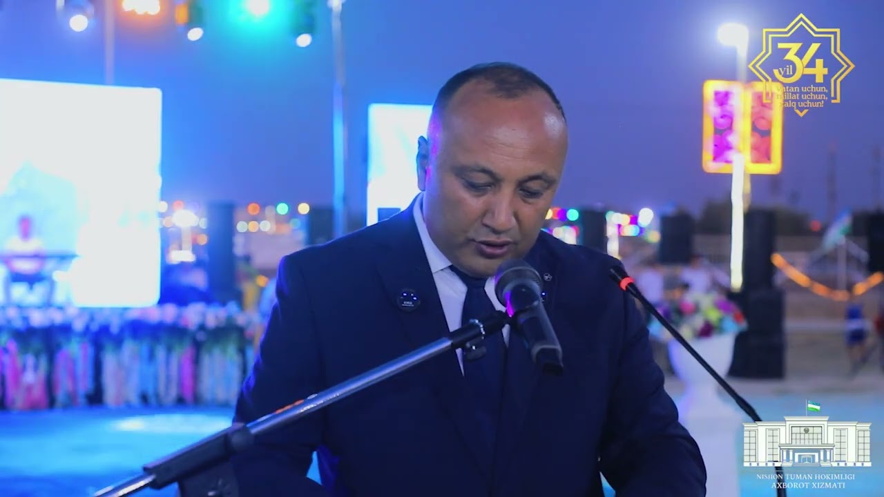 Nishon tumanida o'tkazilgan mustaqillik bayrami dasturi