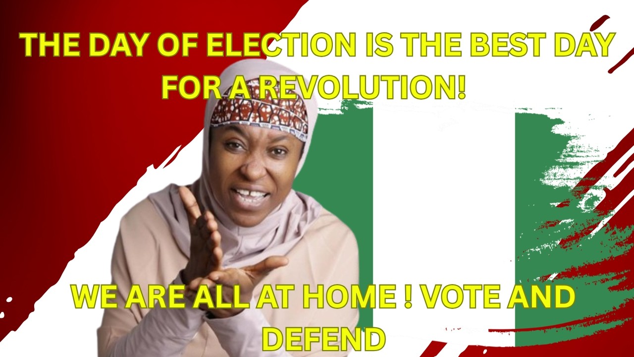 THE DAY OF ELECTION IS THE BEST DAY FOR A REVOLUTION! WE ARE ALL AT HOME ! VOTE AND DEFEND