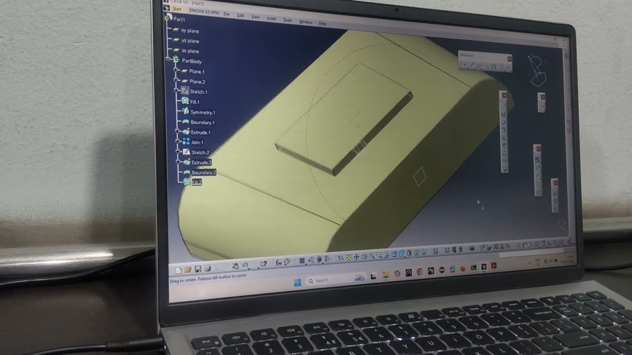 #How to draw basic digram in surface design beginners for engineering...... catia V5 