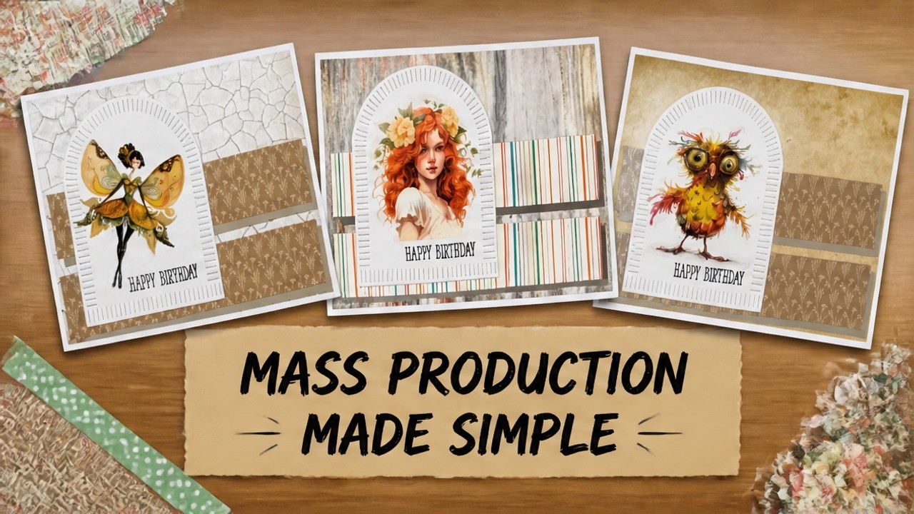 simple mass production techniques | March 2026 SheetLoad of Cards