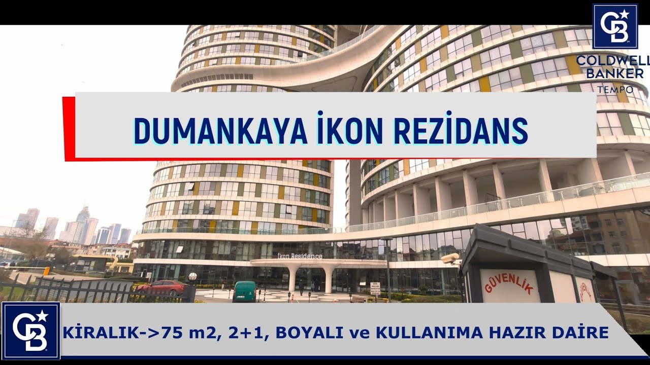 ATAŞEHİR DUMANKAYA İKON BOŞ KULLANIMA HAZIR KİRALIK 2+1 DAİRE FIRSATI