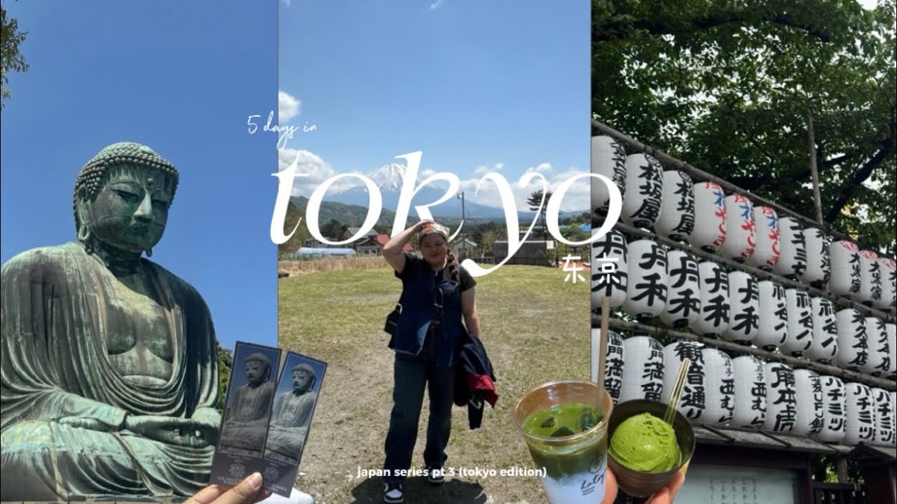 5 days in tokyo | japan series pt.3 (Kamakura, exploring mt.fuji, matcha & temple run!)🗼🎏🍵