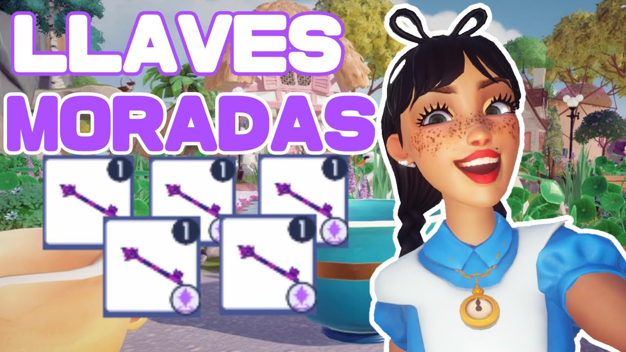 ✅MISIÓN SECRETA Alicia LLAVES MORADAS Disney Dreamlight Valley