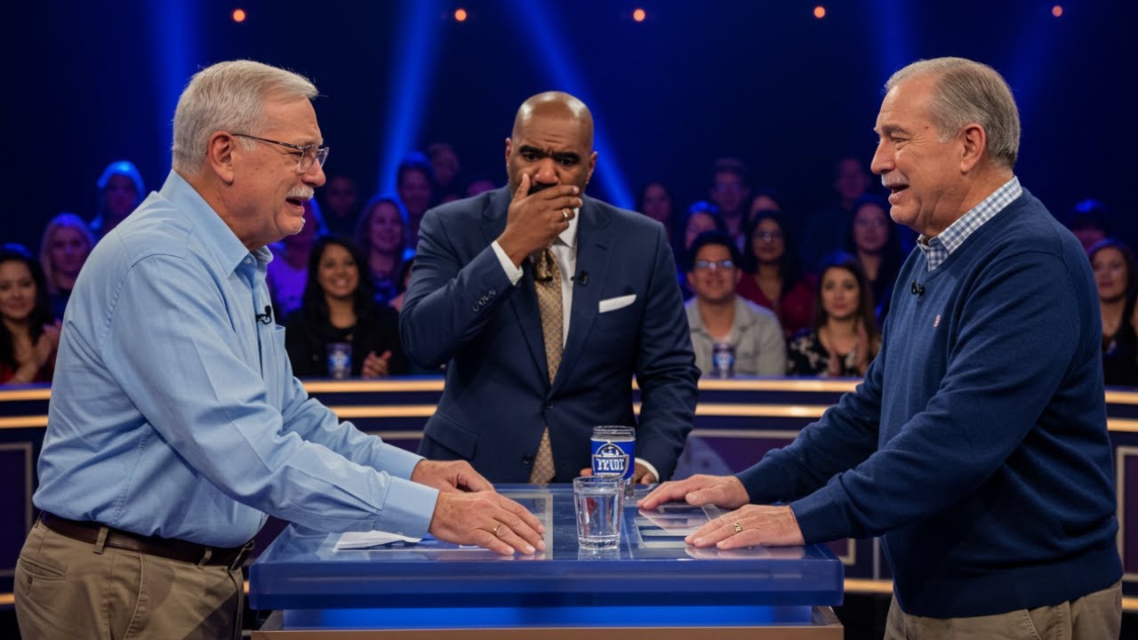 Steve Harvey in TEARS After 69-Year-Old Twins Meet for the FIRST TIME on Family Feud