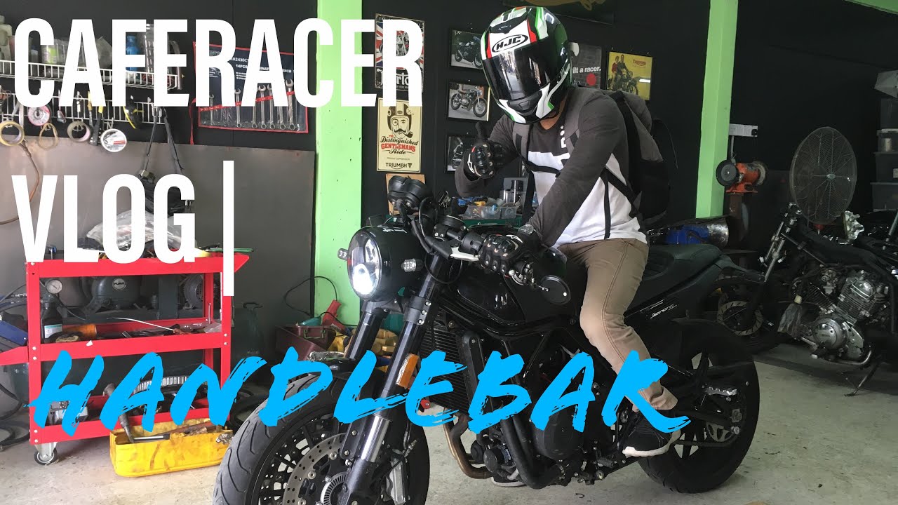 CAFE RACER VLOG | EPISODE 4 | CLIP ON HANDLEBAR | KERKUS MOTORWORKS #CARDOCK
