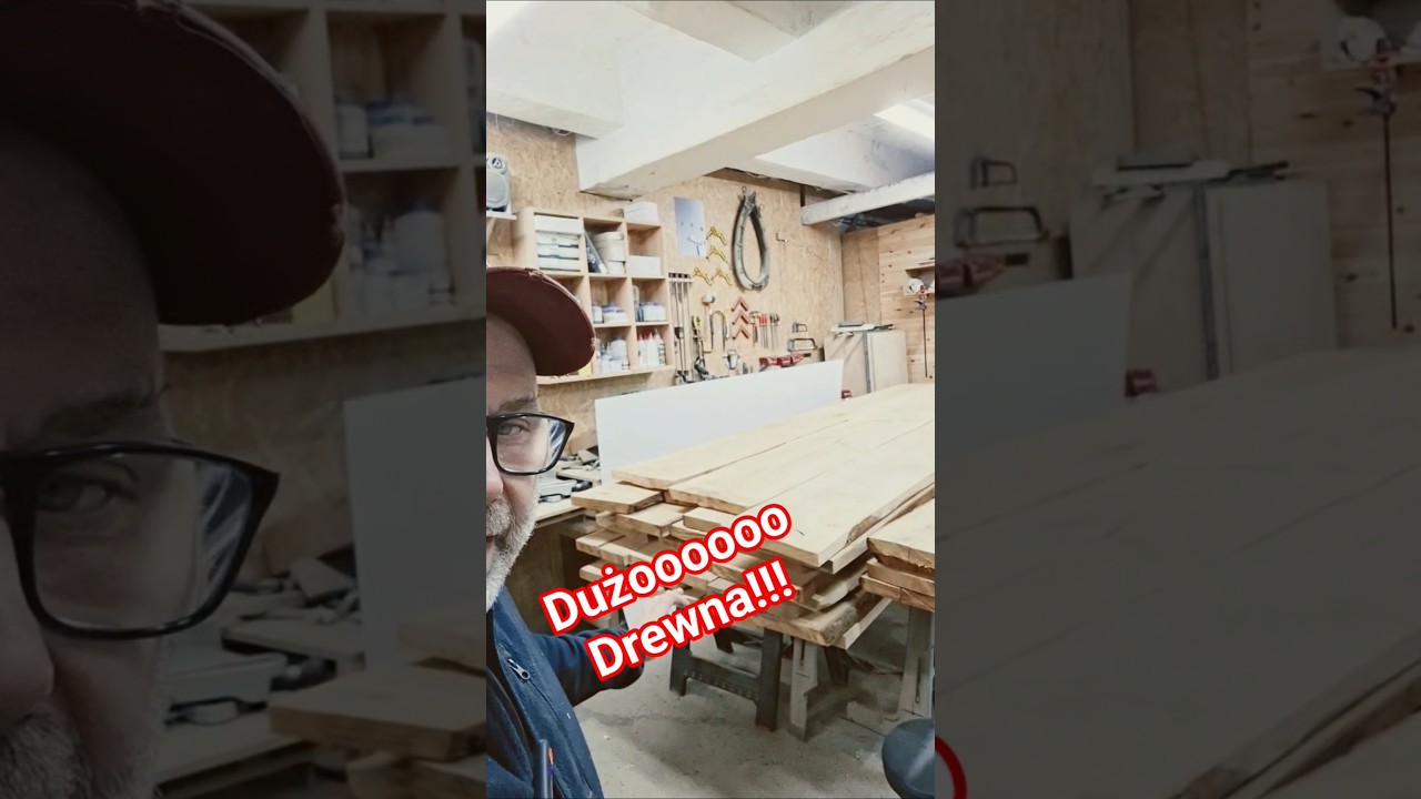 106 Dużo drewna! Nowy projekt.#dc #woodworking #dąb
