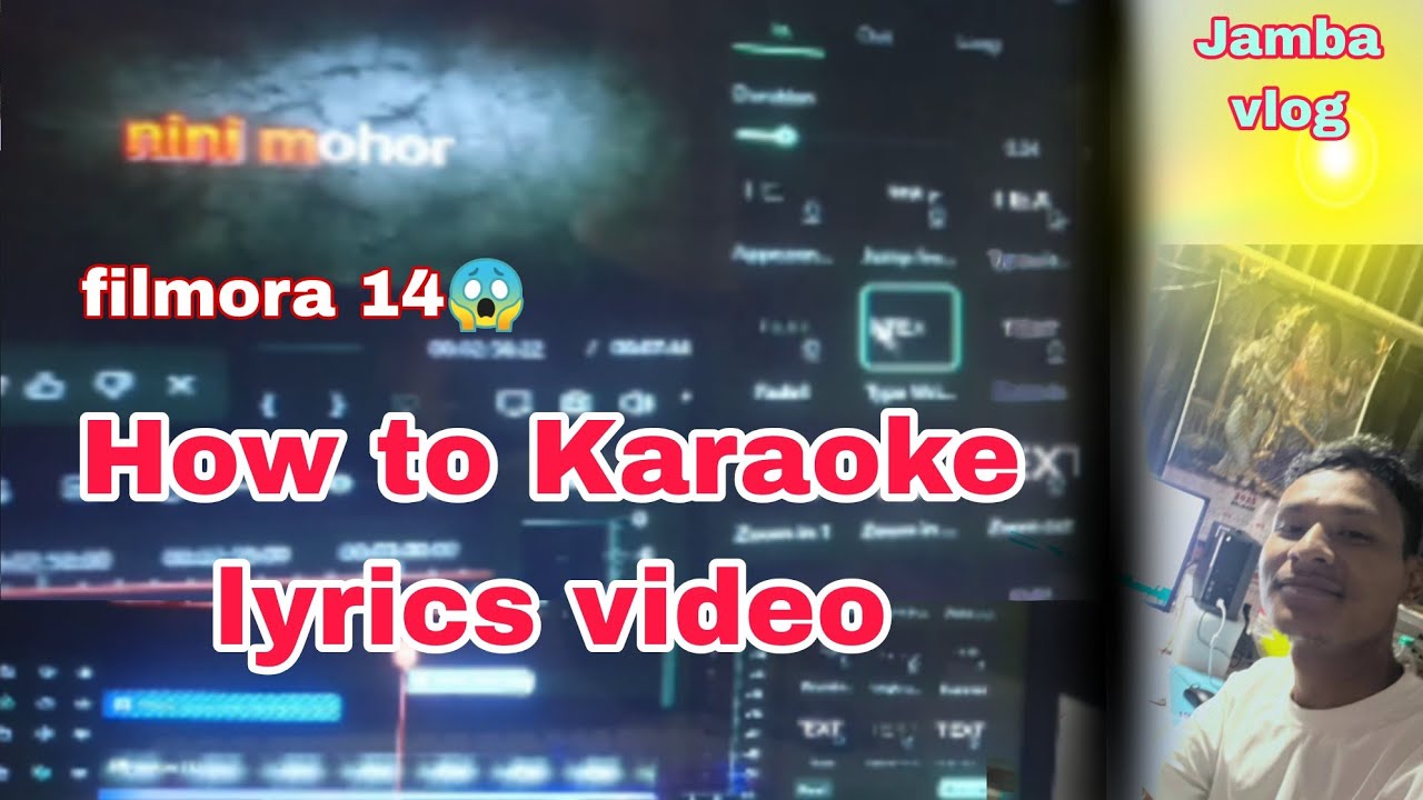 How to make Karaoke lyrics video _Filmora app_jamba vlog