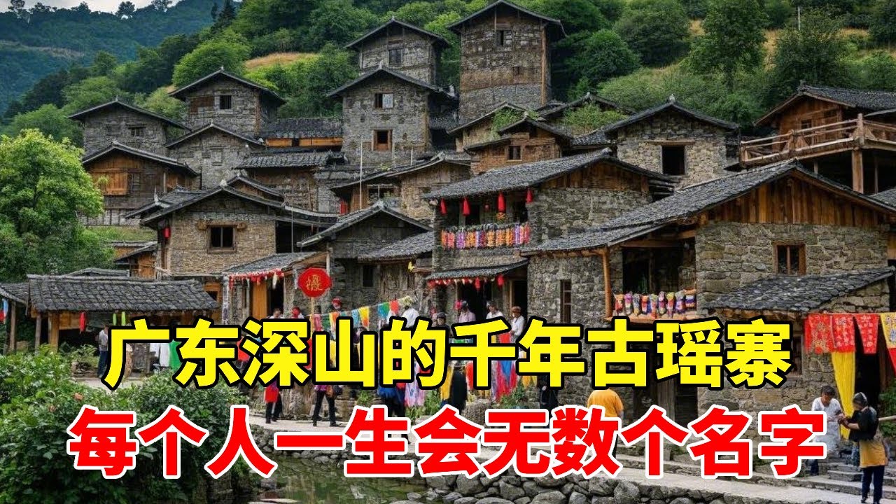 实地探访广东深山的油岭千年古瑶寨，为了区分家族，每个人一生会有好几个名字【乡村阿泰】