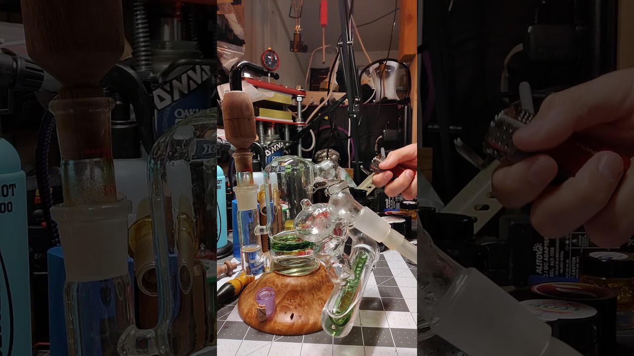 Jet Dryv - quick rips with a half gram bowl in the burl ashcatcher