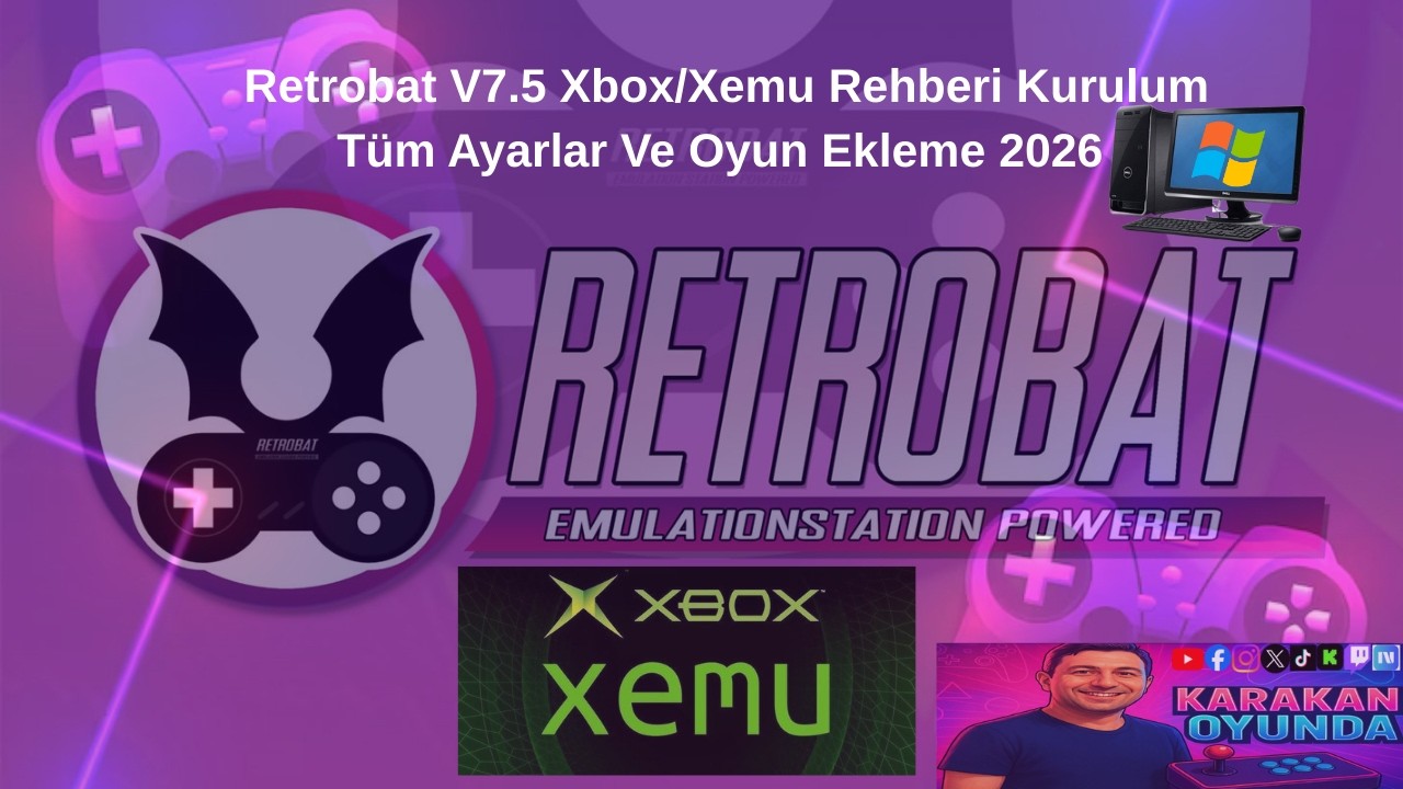 Retrobat V7.5 Xbox/Xemu Rehberi Kurulum Tüm Ayarlar Ve Oyun Ekleme 2026 #retrobat #xbox #emulator
