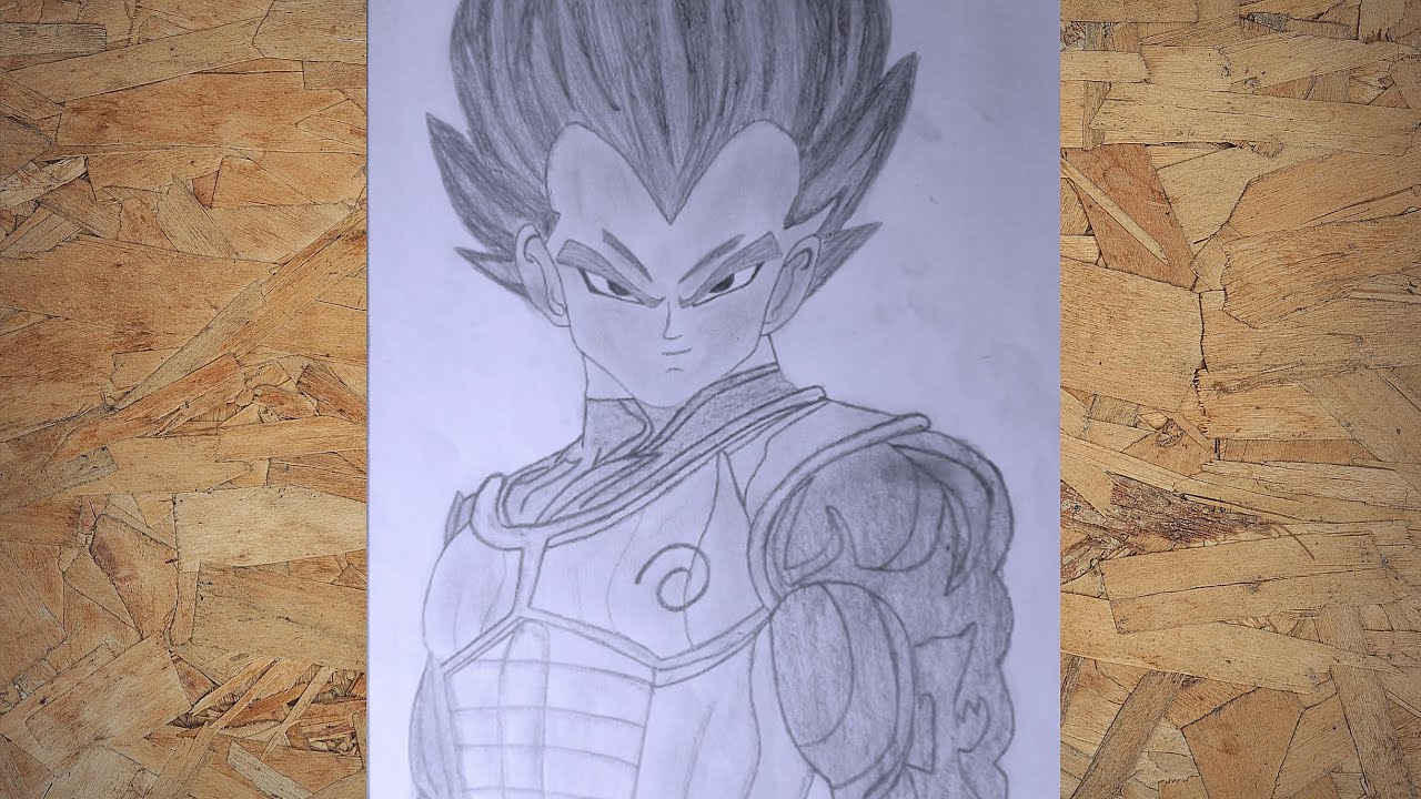 How To Draw Vegeta Step By Step 🔥 | Easy Anime Pencil Sketch Tutorial
