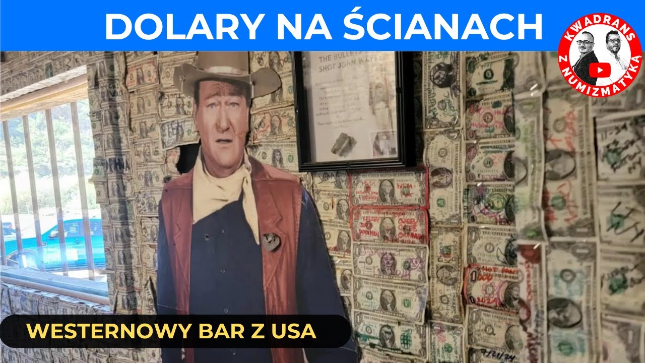 Dolary na ścianach baru? Numizmatyczna niespodzianka z Arizony