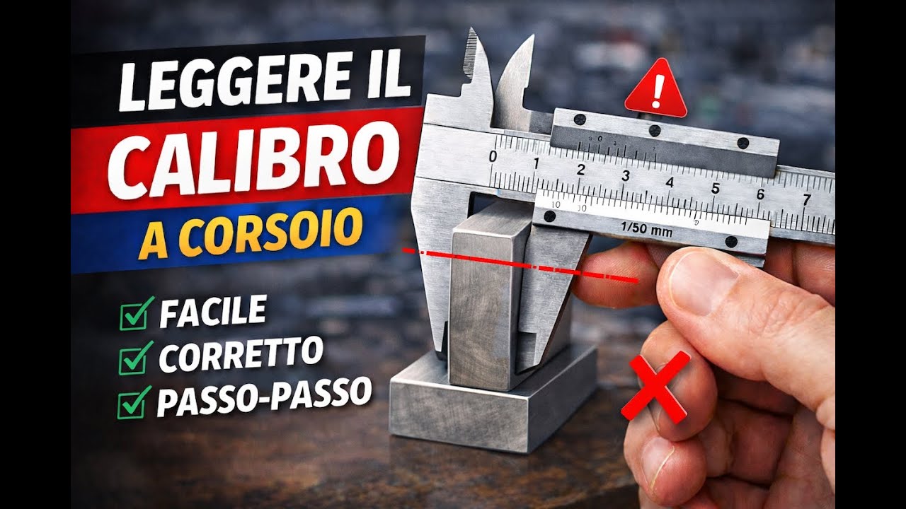 Il calibro a corsoio:come si usa e come si legge (spiegato semplice)