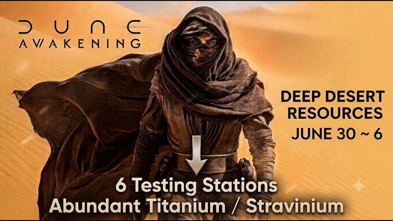 Гайд по ресурсам в Глубокой пустыне Dune Awakening (Секреты еженедельного сброса!)