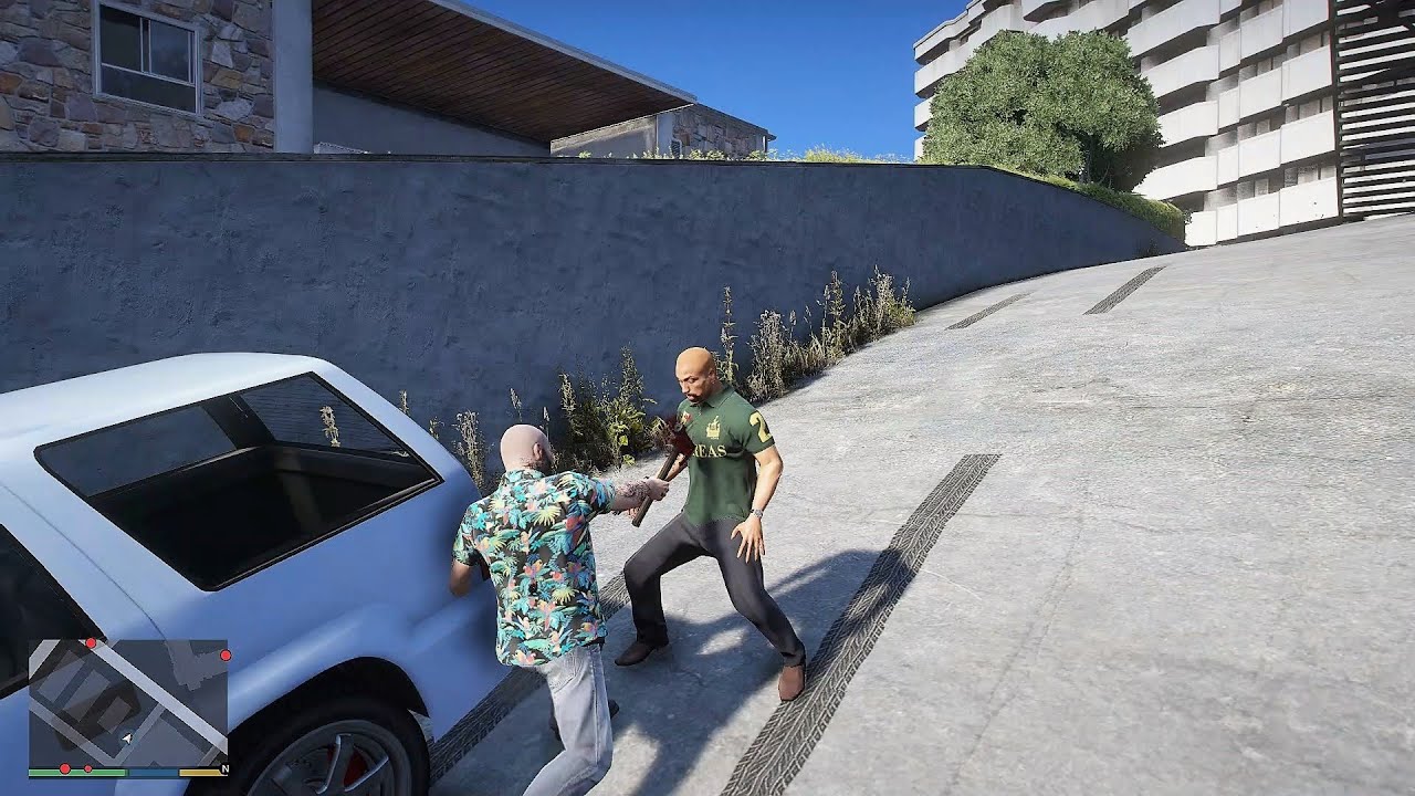 GTA 5 - Michael And The LSPD VS Martin Madrazo's Gang (GTA 5 Funny Moments)