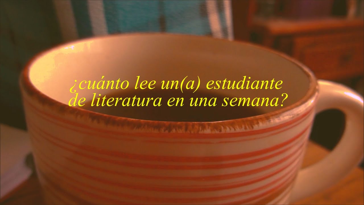 ¿Cuánto lee un(a) estudiante de literatura en una semana?