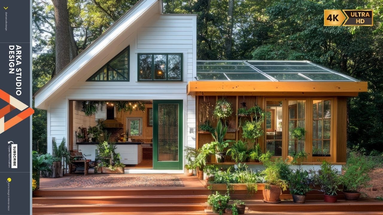 Hidden Greenhouse Gems: Small Homes with Inspiring Backyard Designs Under the Trees