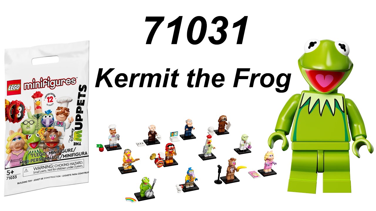 LEGO Minifigure 71033 Kermit the Frog Collectable Minifigures  - The Muppets Series