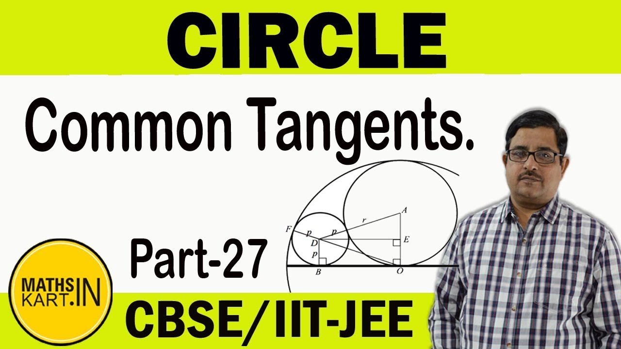 Common Tangents To Two CIRCLES | PART-27 | Circle Class-11 CBSE/JEE Maths
