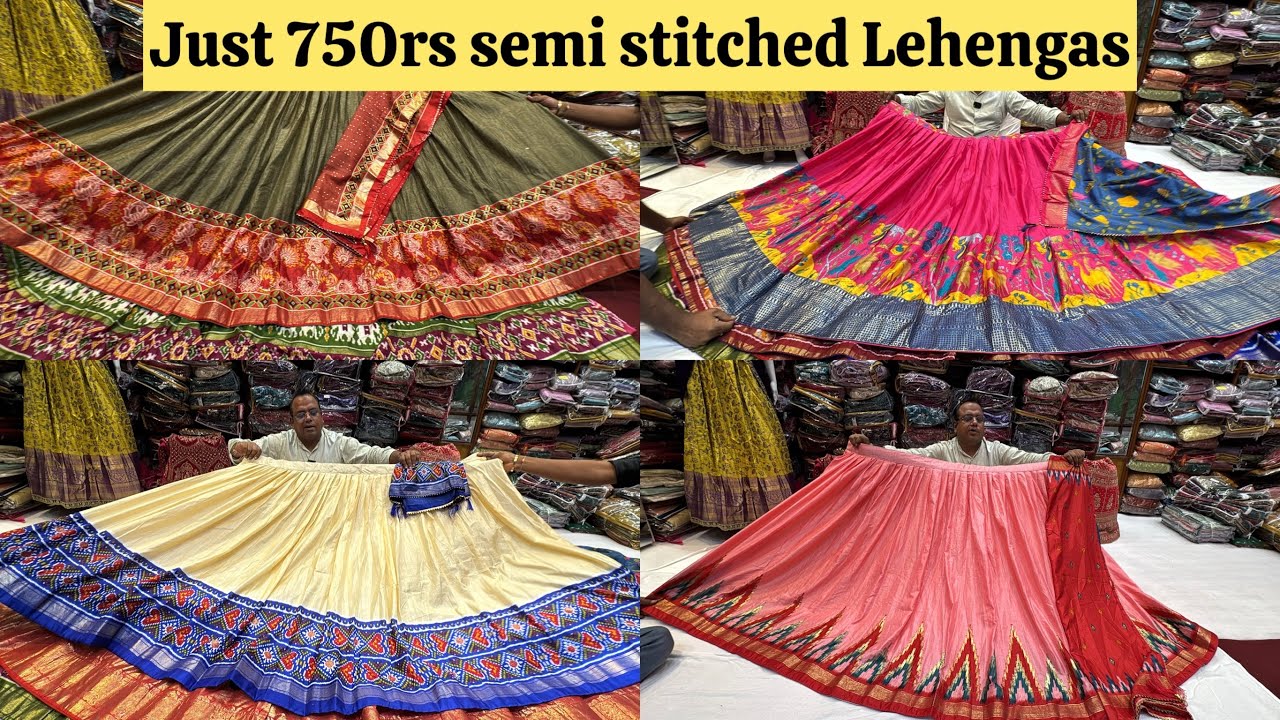 Budget-Friendly Lehengas from ₹750 in Chickpet | Single Piece Courier Available