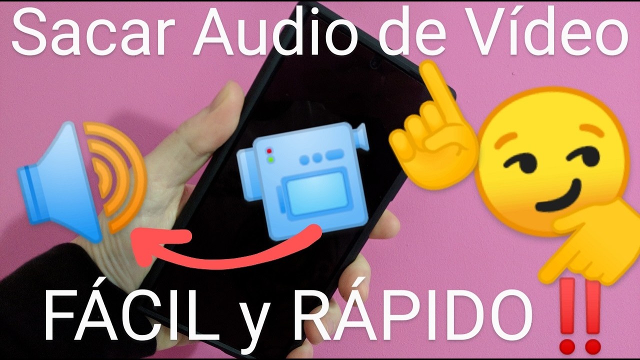 🔊👈🎥 EXTRAER AUDIO de un VIDEO F&Aacute;CIL y R&Aacute;PIDO