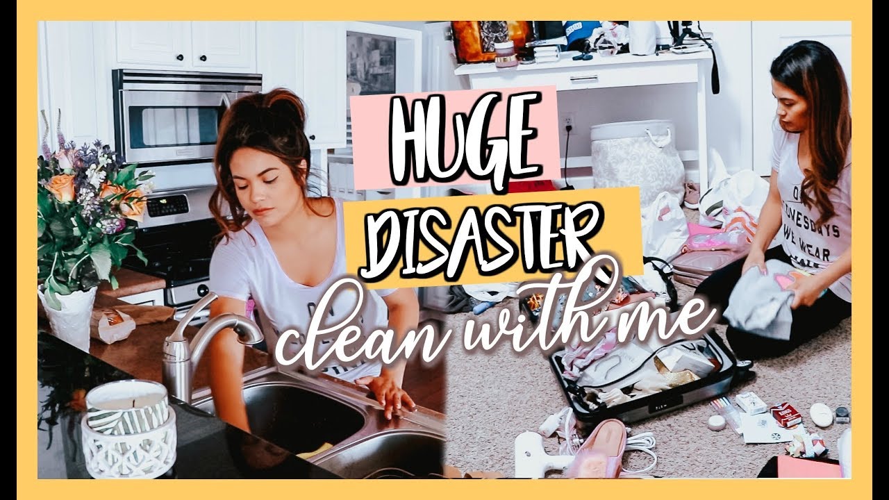 HUGE DISASTER CLEAN WITH ME!