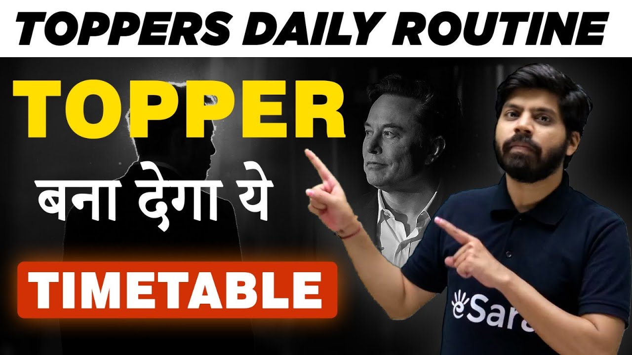 BEST Time Table for every Student | Topper's Secret Daily Study Routine | 21 Day Challenge