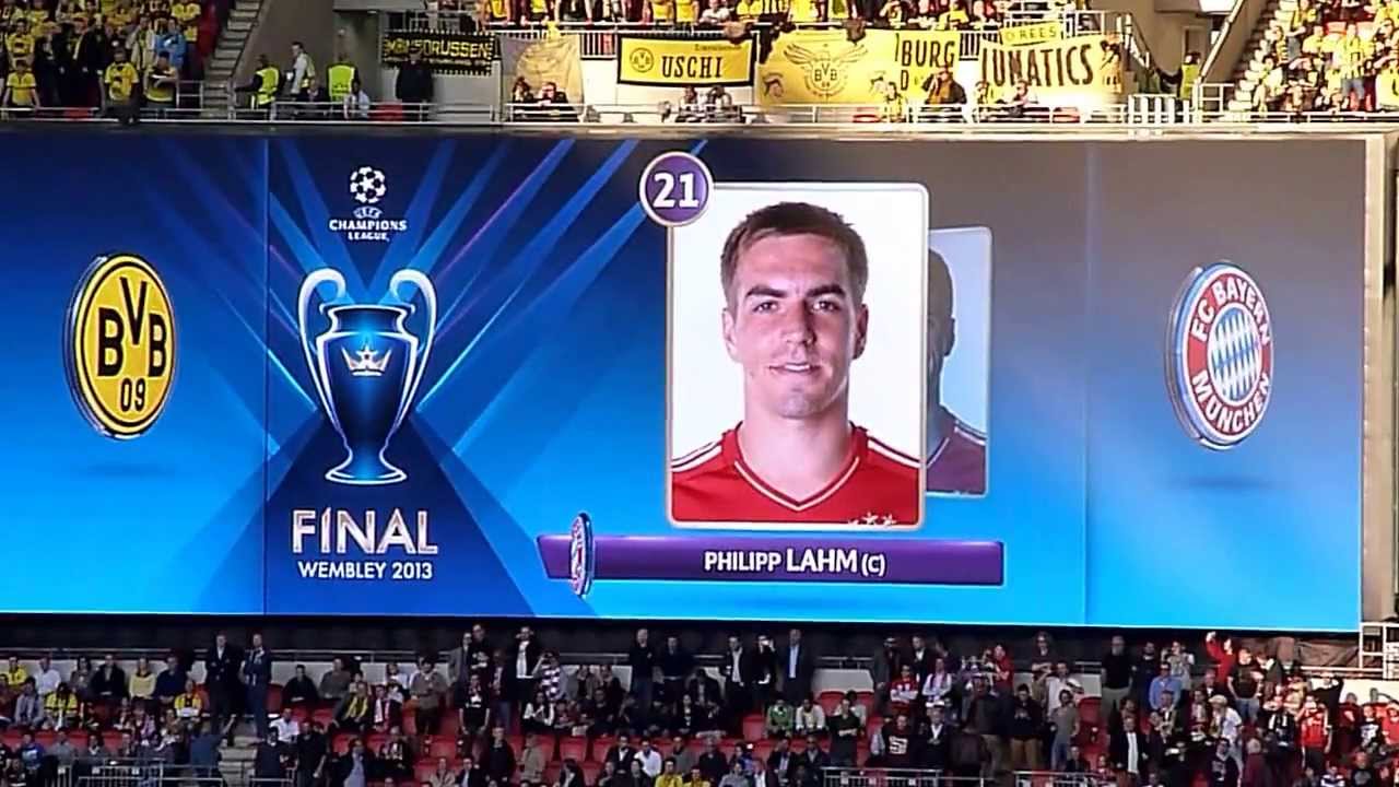 Final Wembley 2013 - Line Up FC Bayern
