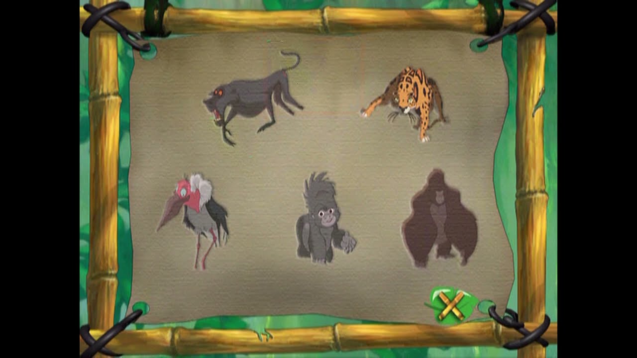 Tarzan: Special Edition - Set Top Game - Terk's Tree Surfing Challenge 1 - Jungle Memory