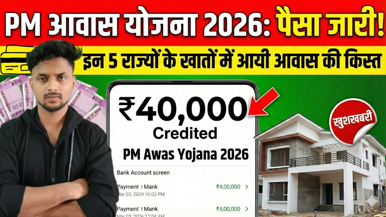 PM Awas Yojana 2026 : Payment Date | 5 राज्यों के लिए पैसा जारी