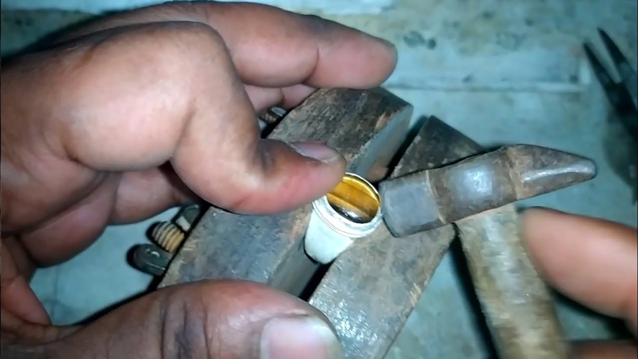 Tiger Ring making process ! Ring making with Tiger stone