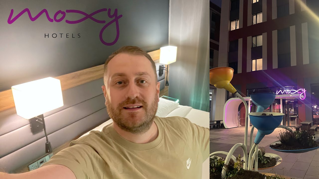 MOXY Hotel Merchant City Glasgow VLOG, Room Tour, Eating Pizza & Jenga!