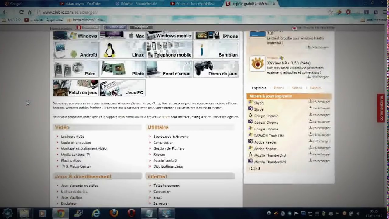 comment t&eacute;l&eacute;charger  des logiciel  gratuit  site 1