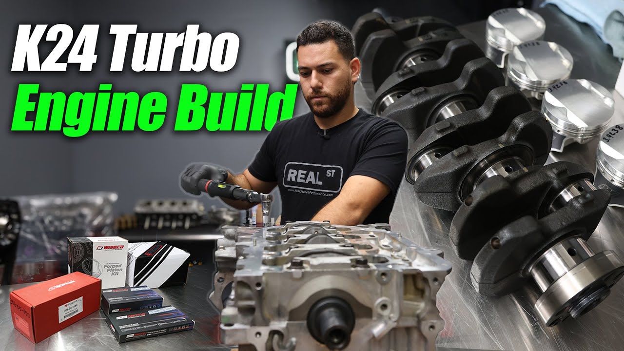 Rebuilding a BLOWN K24 Turbo Engine | Complete build Process