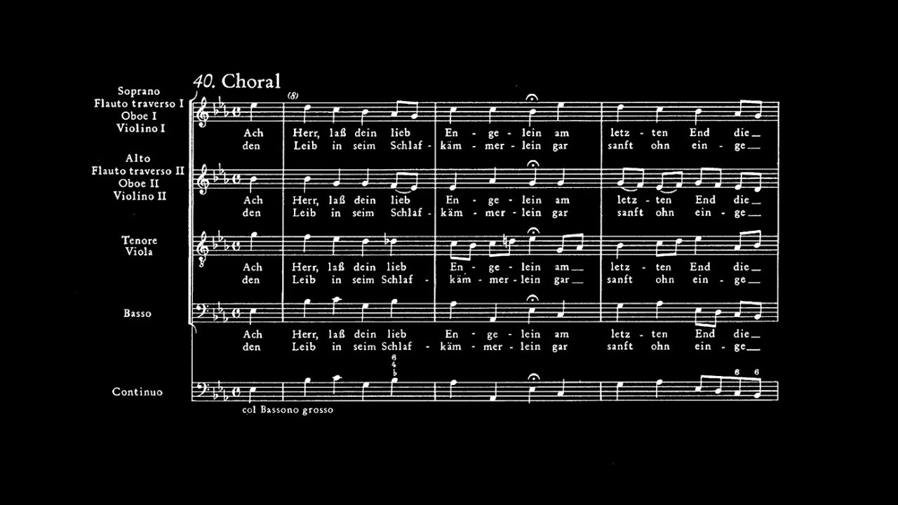 Olso Bach-Kor performs Bach - Ach Herr, laß dein lieb Engelein from St John Passion