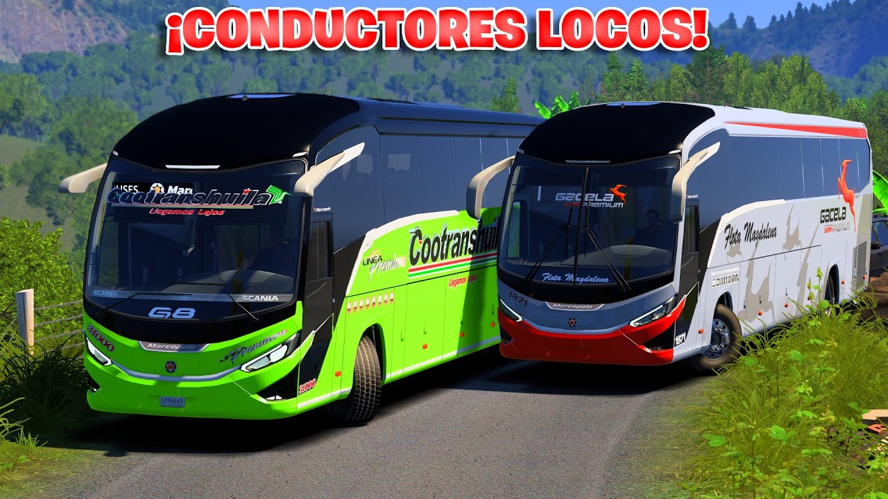 ¡Conductores locos POR CARRETERAS ESTRECHAS 