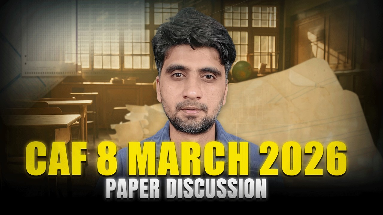 CAF 8 -Audit & Assurance Essentials | Paper Discussion Session | By Sir Muhammad Ibrahim | IQSF