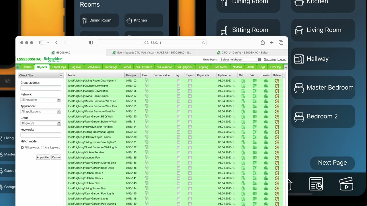 Schnieder Spacelogic/Wiser/SHAC/NAC/AC2  Automatic UI Creation