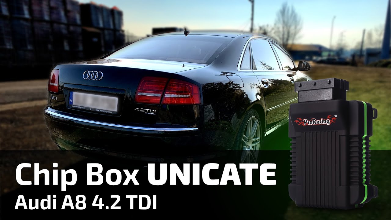 Montaż urządzenia ProRacing Chip Box UNICATE w Audi A8 4.2 TDI.