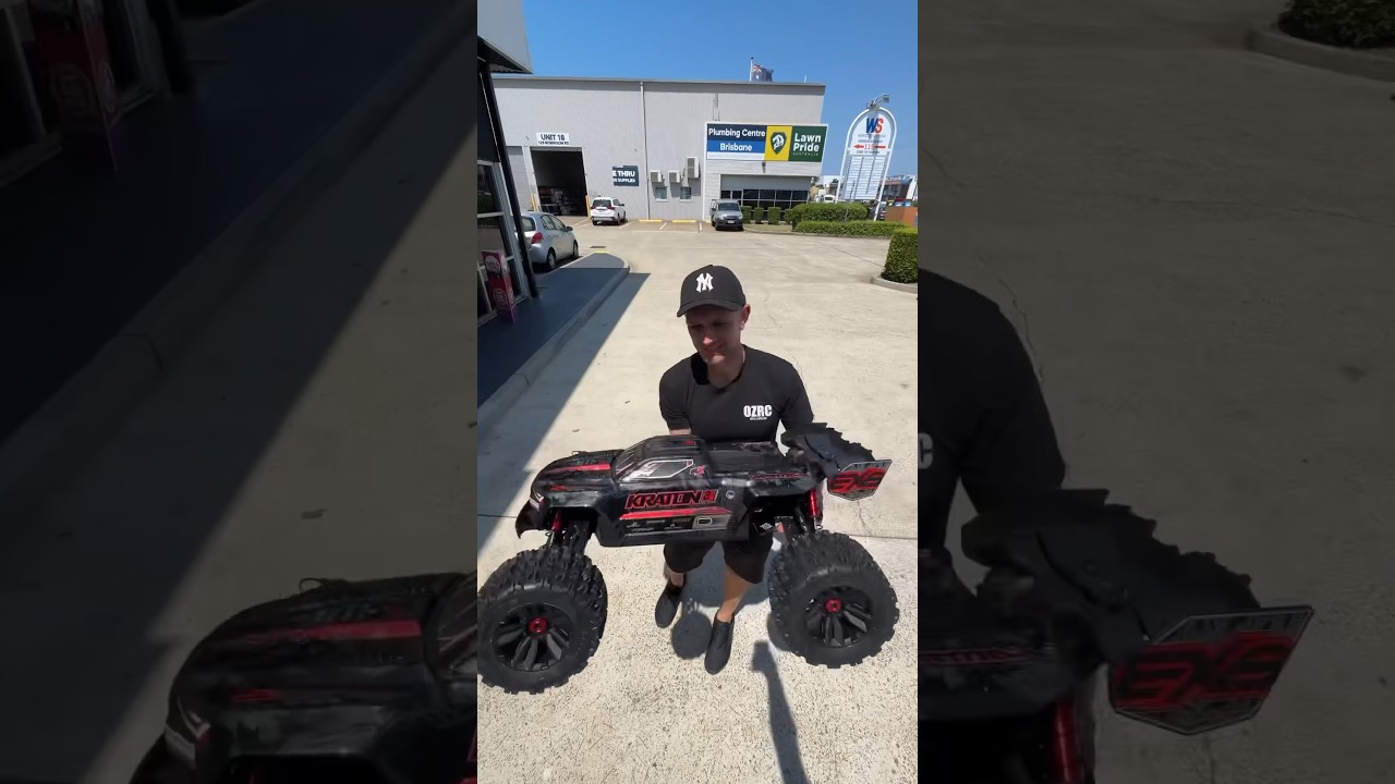 Test driving the new ARRMA Kraton 8S EXB monster truck! #rccar #monstertruck #kraton #rc #arrma
