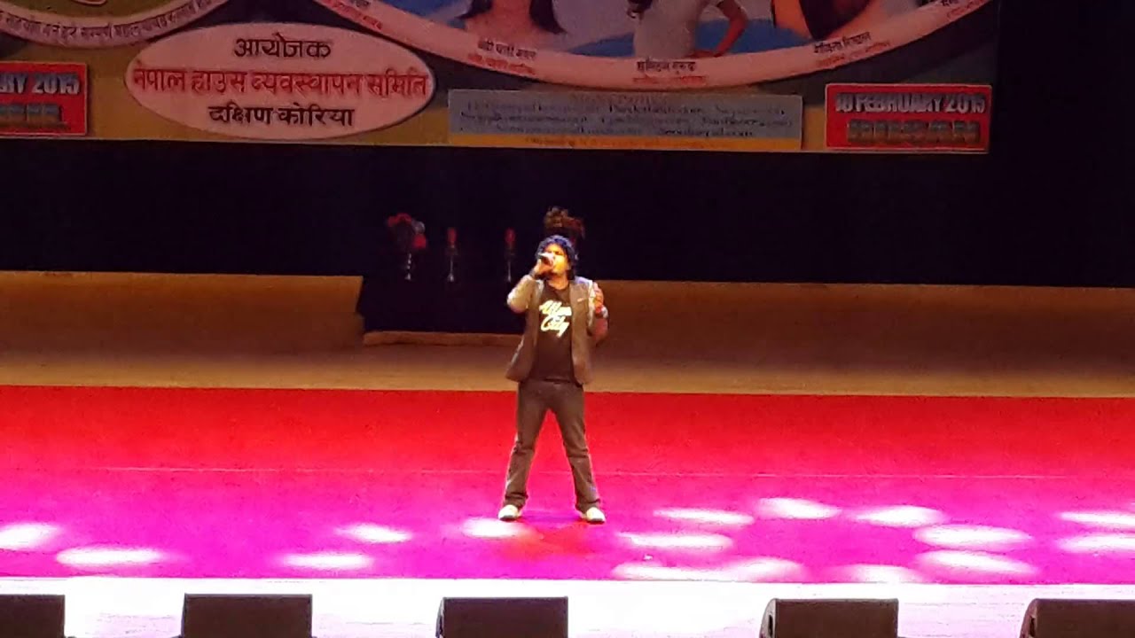 pramod kharel live in korea 2015 -part1