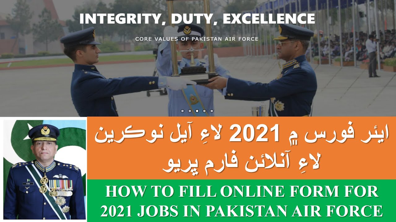 How to apply online in PAF jobs 2021 | How to apply for PAF civilian jobs 2021 - Online Registration
