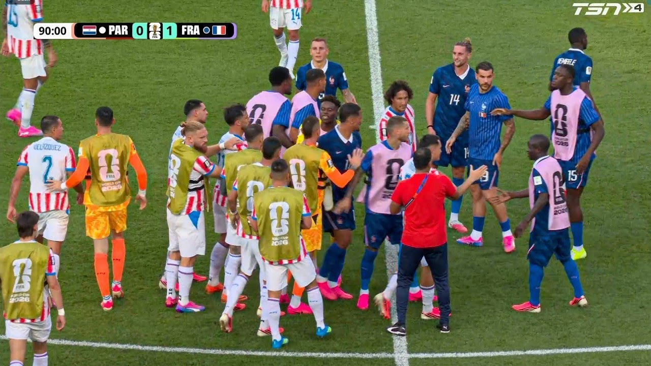 Huge Fight Between France and Paraguay Players After Match | France vs Paraguay Highlights FIFA WC  