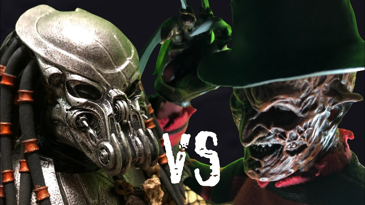 PREDATOR　VS　FREDDY　KRUEGER　【HOT TOYS】【STOP MOTION】
