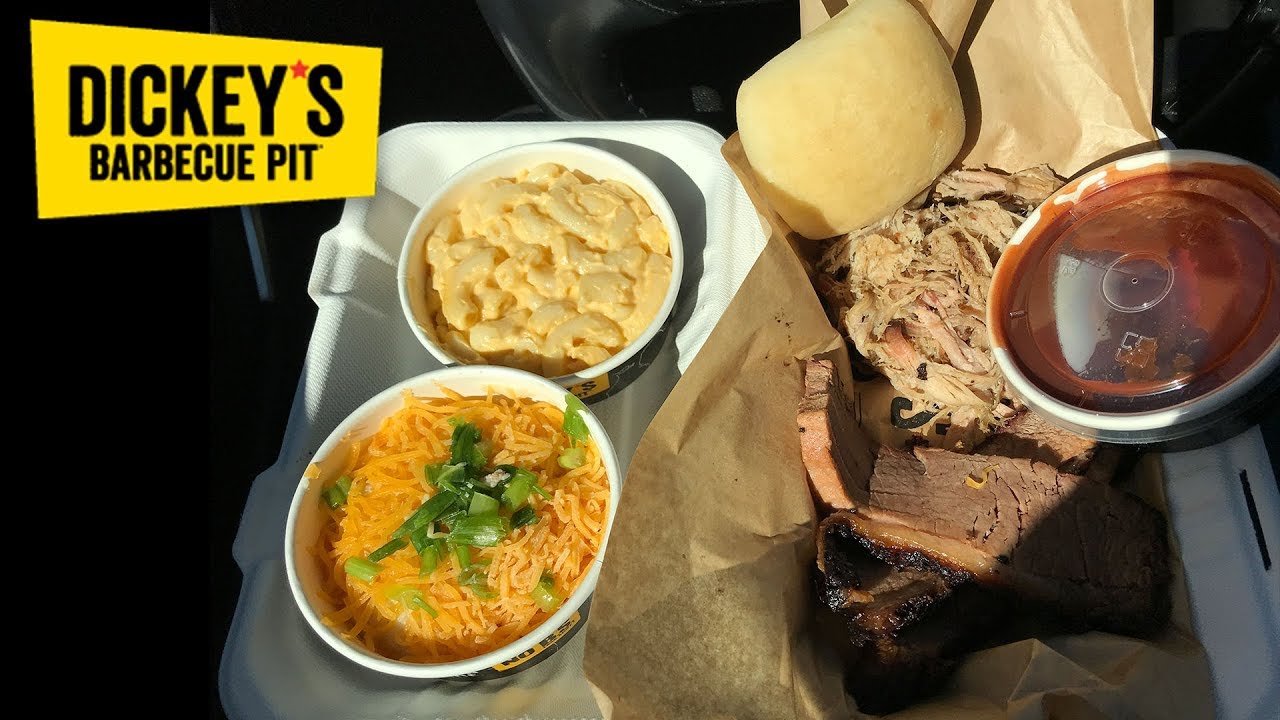 Dickey’s Barbecue Pit: Two Meat Plate Review – Pulled Pork & Beef Brisket