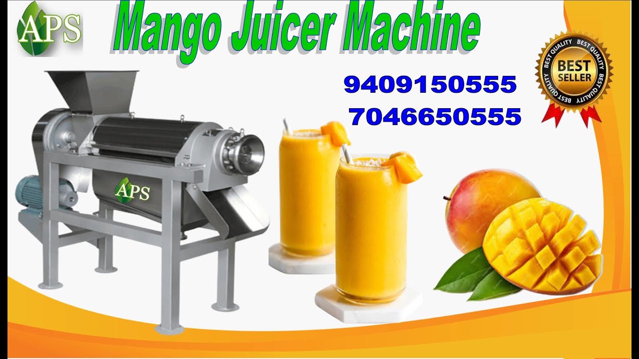 Mango Juicer Machine Manufacturer From Ahmedabad#apsindustries #foodmachine